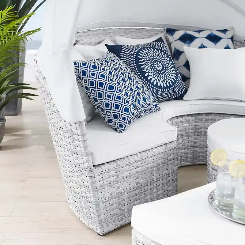 Scottsdale Canopy Sunbrella Outdoor Patio Daybed