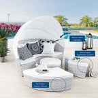 Scottsdale Canopy Sunbrella Outdoor Patio Daybed