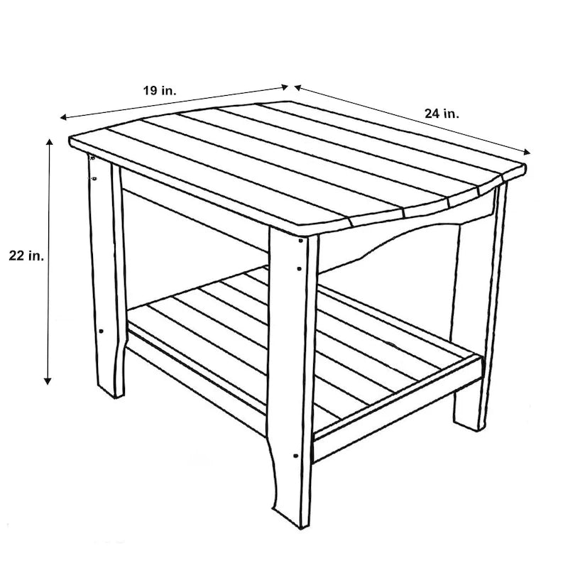 Laguna 24 Weather Resistant Wood Rectangular Table