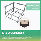 Ohana Outdoor Patio 20 Piece Mixed Brown Wicker Sofa and Dining Set