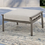 7-Piece Aluminum Patio Conversation Set, 3-Seat Outdoor Couch and Loveseat with Ottomans and Coffee Table