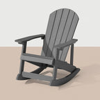 WINSOON HIPS All Weather Outdoor Indoor Rocking Chair, Rocking Adirondack Chair