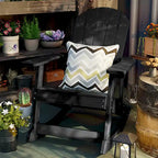 WINSOON HIPS All Weather Outdoor Indoor Rocking Chair, Rocking Adirondack Chair