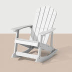 WINSOON HIPS All Weather Outdoor Indoor Rocking Chair, Rocking Adirondack Chair