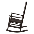Hampton Genuine Hardwood Rocking Chair with Weather-Resistant Woven Wicker Back