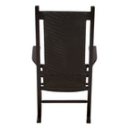 Hampton Genuine Hardwood Rocking Chair with Weather-Resistant Woven Wicker Back