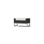 Milo Espresso 7 Piece Sunbrella Outdoor Patio Motion Fire Set