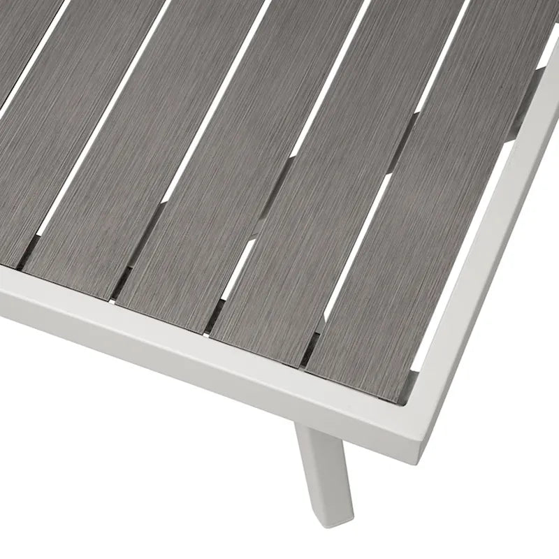 Glitzhome Outdoor Modern Patio Aluminum Sectional Seater Sofa or Coffee Side Table