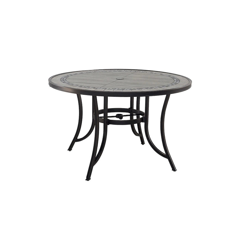 48 Outdoor Patio Round Aluminum Dining Table