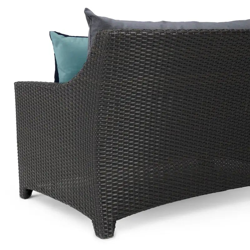 Deco 8 Piece Aluminum Outdoor Patio Sofa & Club Chair Set