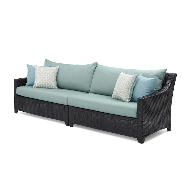 Deco 8 Piece Aluminum Outdoor Patio Sofa & Club Chair Set