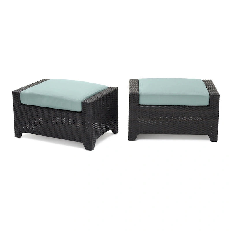 Deco 8 Piece Aluminum Outdoor Patio Sofa & Club Chair Set