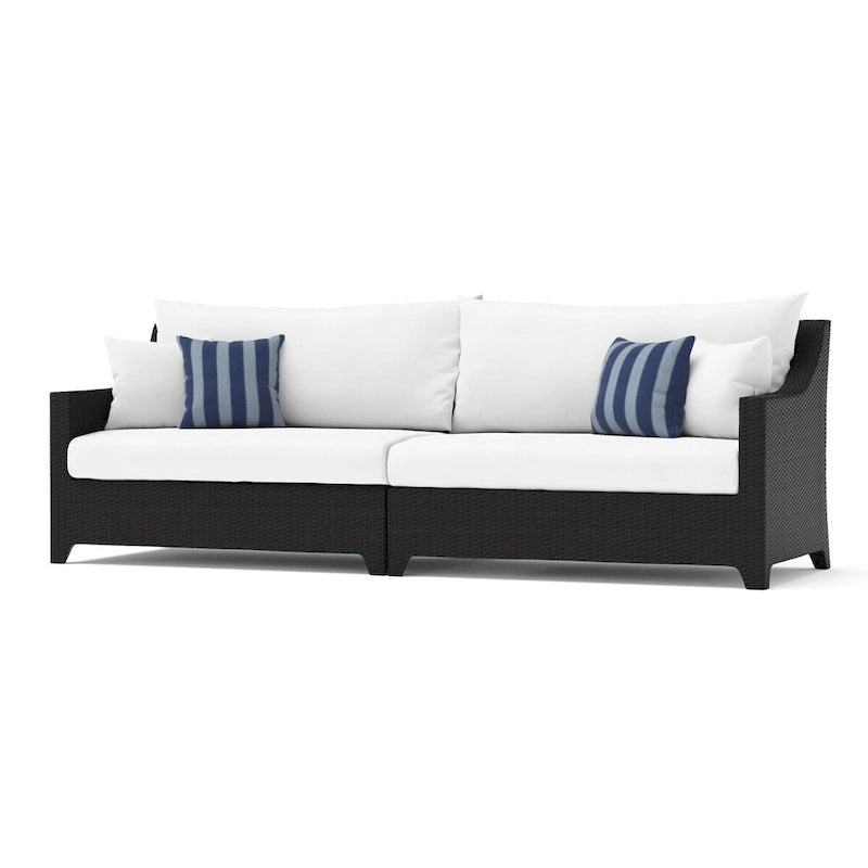 Deco 8 Piece Aluminum Outdoor Patio Sofa & Club Chair Set