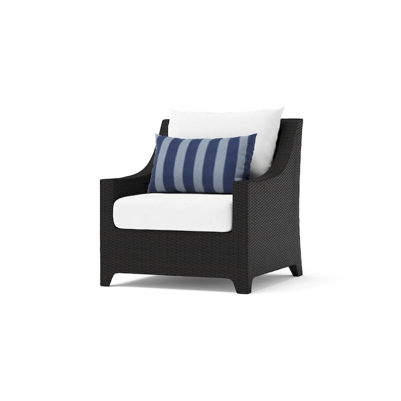 Deco 8 Piece Aluminum Outdoor Patio Sofa & Club Chair Set