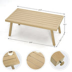 4-Piece Aluminum Patio Conversation Set with End Table and Cushions