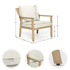 4-Piece Aluminum Patio Conversation Set with End Table and Cushions