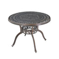 Patio Table Round Outdoor Coffee Table with Umbrella Hole
