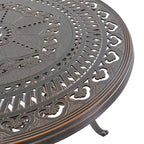 Patio Table Round Outdoor Coffee Table with Umbrella Hole