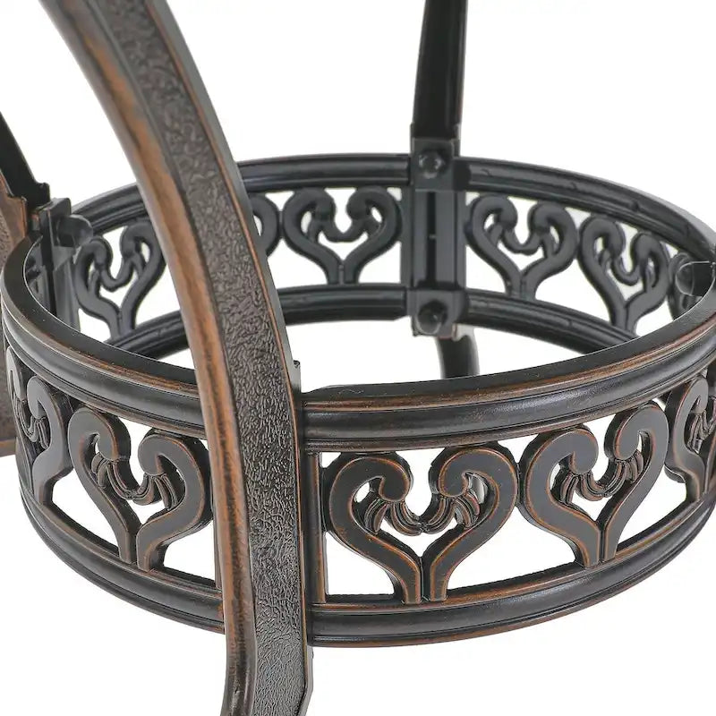 Patio Table Round Outdoor Coffee Table with Umbrella Hole