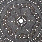 Patio Table Round Outdoor Coffee Table with Umbrella Hole