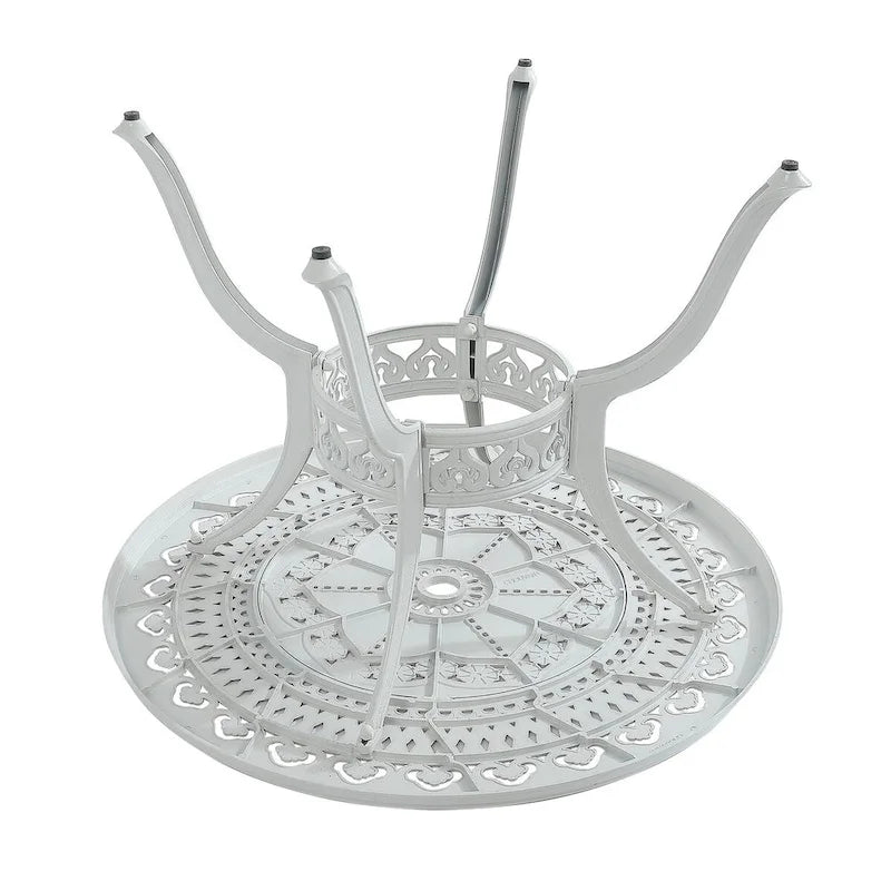 Patio Table Round Outdoor Coffee Table with Umbrella Hole
