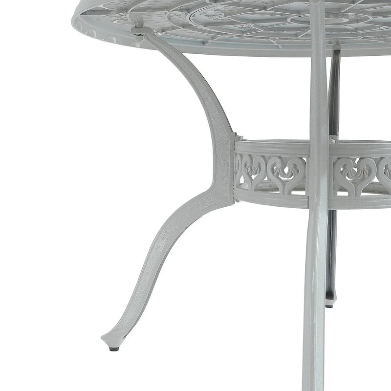 Patio Table Round Outdoor Coffee Table with Umbrella Hole