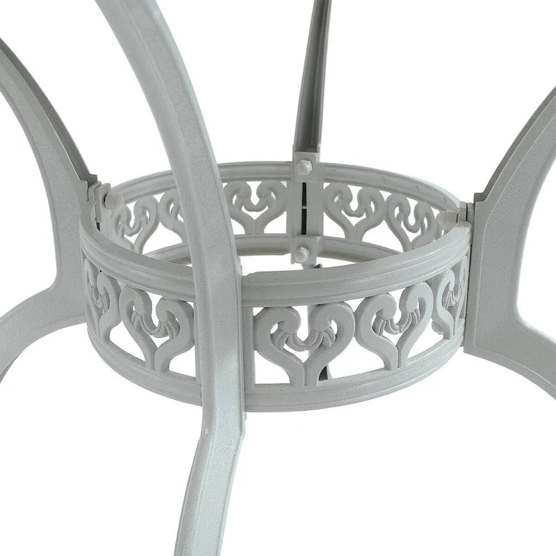 Patio Table Round Outdoor Coffee Table with Umbrella Hole
