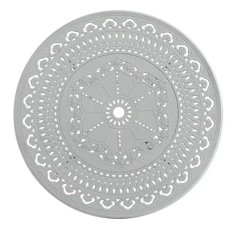 Patio Table Round Outdoor Coffee Table with Umbrella Hole