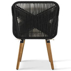 5 Pieces Patio Conversation Set with Wicker Cool Bar Table, Ottomans