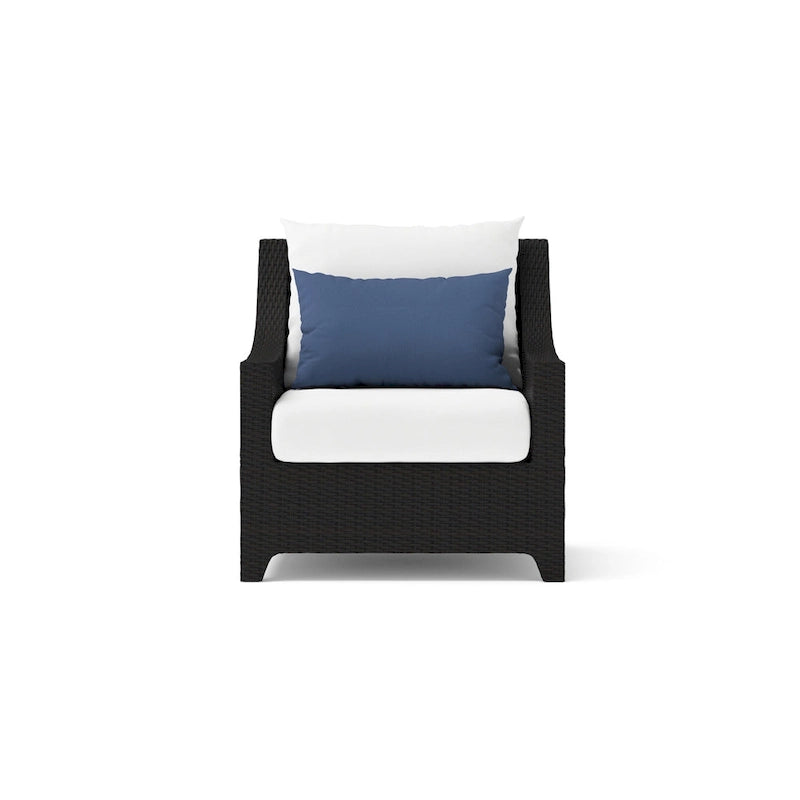 Deco 2 Piece Sunbrella Outdoor Patio Club Chairs - 30W x 33D x 32H