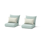 Deco 2 Piece Sunbrella Outdoor Patio Club Chairs - 30W x 33D x 32H
