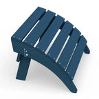 HDPE Folding Adirondack Ottoman, No-Assembly Outdoor Footrest,Fade Resistant Patio Footstool for Adirondack chair