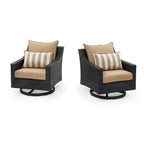 Deco 5 Piece Sunbrella Outdoor Patio Motion Fire Chat Set