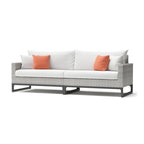 Milo Gray 8 Piece Sunbrella Outdoor Patio Motion Seating Set
