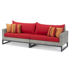 Milo Gray 8 Piece Sunbrella Outdoor Patio Motion Seating Set