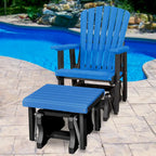 American Furniture Classics Fan Back Glider and Ottoman Glider, Made in the USA