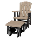 American Furniture Classics Fan Back Glider and Ottoman Glider, Made in the USA
