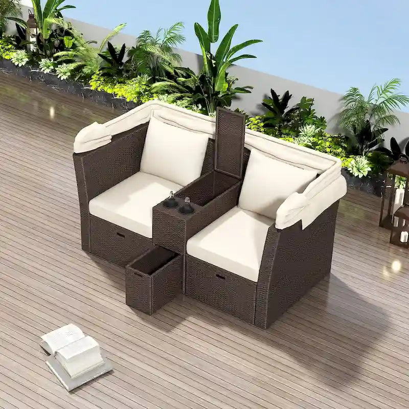 2-Seater Outdoor Patio Daybed
