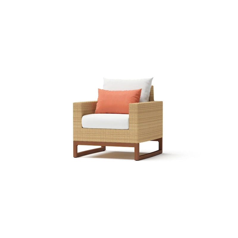 Mili 8 Piece Sunbrella Outdoor Patio Sofa and Club Chair Set
