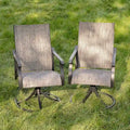 Nuu Garden Patio 2-Piece Textilene Swivel Chairs