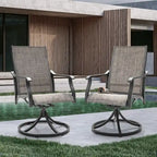 Nuu Garden Patio 2-Piece Textilene Swivel Chairs