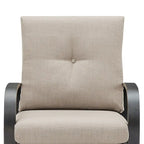 Outdoor Club Chair, Patio Aluminum Single Chair with Sunbrella Fabric Cushion