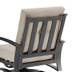 Outdoor Club Chair, Patio Aluminum Single Chair with Sunbrella Fabric Cushion