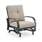 Outdoor Club Chair, Patio Aluminum Single Chair with Sunbrella Fabric Cushion