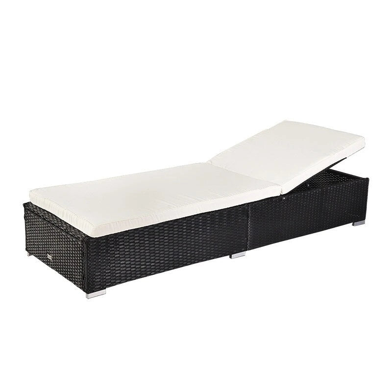 Patio Leisure Rattan Furniture Pool Bed / Chaise (Single Sheet)