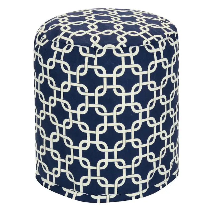 Majestic Home Goods Links Indoor/ Outdoor Ottoman Pouf