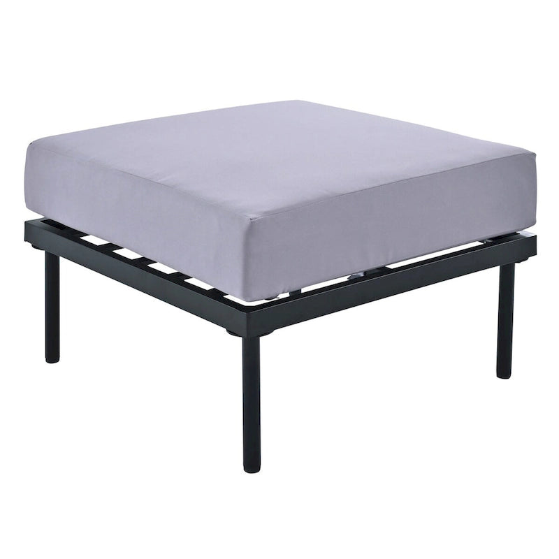 8-Piece Patio Sectional Sofa Set with Tempered Glass Coffee Table and Wooden Coffee Table for Outdoor Oasis, Garden