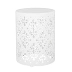 Metal end Table Outdoor Side Table for Patio,Concrete Side Table Tree Stump Side Table,Garden Stool Side Table