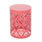 Metal end Table Outdoor Side Table for Patio,Concrete Side Table Tree Stump Side Table,Garden Stool Side Table