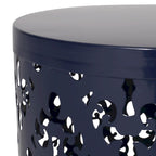 Metal end Table Outdoor Side Table for Patio,Concrete Side Table Tree Stump Side Table,Garden Stool Side Table